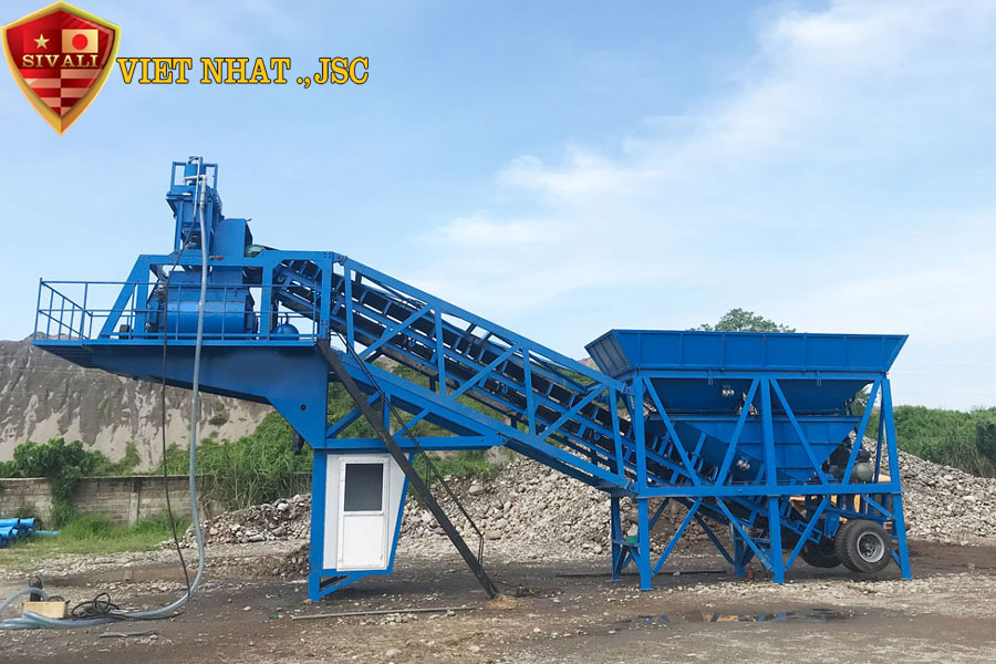 Trạm trộn bê tông di động